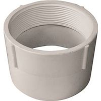 Canplas 4" PVC Pipe Adapter, FNPT x Hub, White (192894)