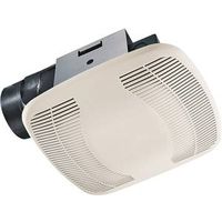 Air King Exhaust Fan, 8.69 in L x 9.13 in W, 0.3 A, 120 V, 1-Speed, 50 CFM, ABS, White (BFQ50)