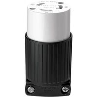 Eaton Wiring Devices L630C Twist Lock Connector, 2-Pole, 30A, 250V, NEMA L6-30, Black/White