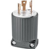 Eaton Wiring Devices L630P Twist Lock Plug, 2-Pole, 30A, 250V, NEMA L6-30, Black/White