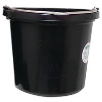 Fortex-Fortiflex FB-120BX Bucket, 20 Qt, Rubber/Polyethylene, Black