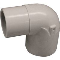 IPEX 1/2" PVC Street Pipe Elbow, 90° Angle, Spigot x Socket, SCH 40, 150 PSI, White