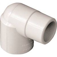 IPEX 3/4" PVC Street Pipe Elbow, Spigot x Socket, 90° Angle, Schedule 40, 150 PSI, White