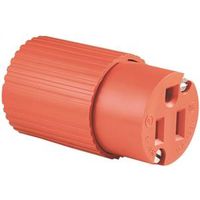 Eaton Wiring Devices 6887-BOX Polarized Electrical Connector, 2-Pole, 15 A, 125 V, Orange