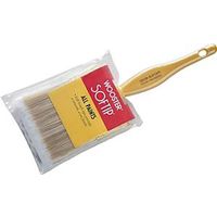 Wooster Q3108 Flat Sash Brush, 1-1/2 in W, Plastic Handle, Pearl/White/Yellow, 2-3/16 in L Bristle