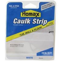 1-1/4" x 5' White Caulk Strip for Paint