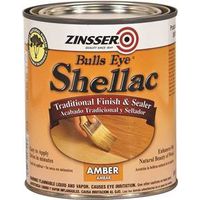 Zinsser Shellac, Mid-Tone Amber, Liquid, 1 Quart Can