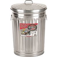Behrens 1211 Trash Can, 20 Gal Capacity, Steel 20GAL STL Trash Can