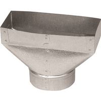 Imperial Wall Register Boot, 2.25" L x 12" W x 6" H, Galvanized (GV0699-C)