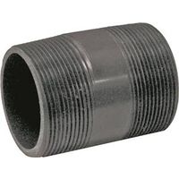 Genova 300 Series 2" MIP PVC Pipe Nipple, Gray, Schedule 80, 3" Length