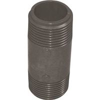Genova 3/4" PVC Pipe Nipple, MIP x MIP, Gray, Schedule 80, 3" Length (P-34-3)