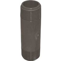 Genova 300 Series 3/4" MIP PVC Pipe Nipple, Gray, Schedule 80, 4" Length