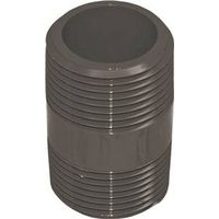 Genova 300 Series 3/4 in MIP PVC Pipe Nipple, Gray, Schedule 80, 2 in Length