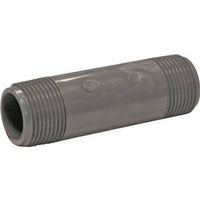 Genova 1" PVC Pipe Nipple, MIP x MIP, Gray, Schedule 80, 4" Length (P-1-4)