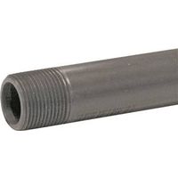 Genova 1" MIP x MIP PVC Pipe Nipple, Gray, Schedule 80, 6" Length