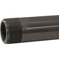 Genova 1-1/4" MIP x MIP PVC Pipe Nipple, Gray, Schedule 80, 6" Length (P-114-6)
