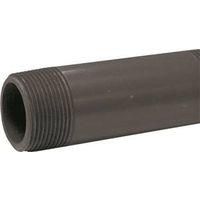 Genova 1-1/4" PVC Pipe Nipple, MIP x MIP, Gray, Schedule 80, 4" Length (P-114-4)