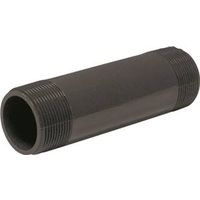 Genova 1-1/2" PVC Pipe Nipple, MIP x MIP, Gray, Schedule 80, 6" Length (P-112-6)
