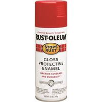 Rust-Oleum 7762830 Rust Preventative Spray Paint, Gloss, Sunrise Red, 12 oz Can