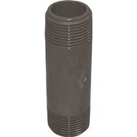 Genova 300 Series 1/2" MIP PVC Pipe Nipple, Gray, Schedule 80, 4" Length