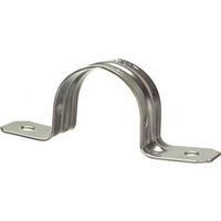 Halex 96162 Conduit Strap, 3/4 in, Steel, 4/BAG, Galvanized 3PK 3/4" 2Hol EMT Strap
