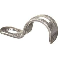 Halex 96112 Conduit Strap, 3/4 In, 4/BAG, Steel, Galvanized, 1 Hole Rigid Strap