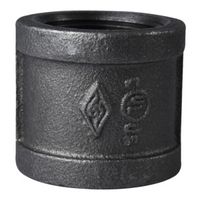 ProSource 1-1/4" FIP Steel Pipe Coupling, SCH 40, 300 PSI Pressure (B220 32)