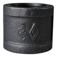 ProSource B220 40 Pipe Coupling, 1-1/2 in, FIP, Steel, SCH 40, 300 psi Pressure