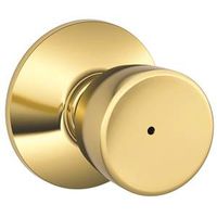Schlage Privacy Lockset, Tulip Design, Knob Handle, Metal, 2.38" L x 2.75" W x 2.75" H