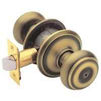 Schlage Georgian Series Privacy Lockset, Antique Brass, 2.31" L x 2.75" W x 2.75" H
