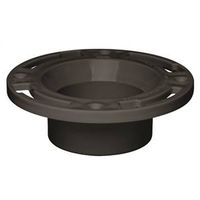 Oatey Closet Flange, 2.36 in W, 4 in Connection, ABS, Black, for 4 in Pipes (43548)