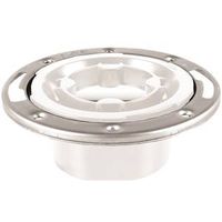 Oatey Closet Flange, 2.53 in H, 3/4 in Connection, PVC, White, Fits Most Toilets (43553)