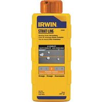 Irwin 64905 Marking Chalk Refill, Orange, Temporary, 8oz