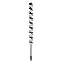 Irwin 3043014 Auger Drill Bit, 1-1/8 in Dia, 17 in OAL, Twist Flute, 7/16 in Dia Shank