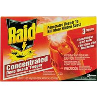 Raid Deep Reach 77701 Concentrated Fogger 3PK 1.5oz Coverage Area 5000 cu-ft