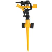 Landscapers Select DY601-7053L Lawn Sprinkler with 2-Way Spike, Round, Plastic 86' Imp Sprinkler