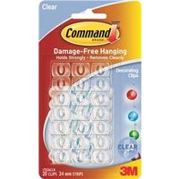 Command Clear Decorating Clips (17026CLR)