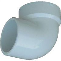 Genova 700 Series 72920 2" PVC Street Pipe Elbow, Hub x Spigot, 90° Angle, SCH 40