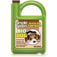 Simple Green Bio Dog Stain and Odor Remover, Liquid, Fresh, 1 Gal