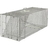 Victor 1081 Animal Trap, 15 in W, 15 in H, Spring-Loaded Door, Trap Cage XLG 1 Door 42X15