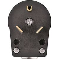 Eaton Wiring Devices 83-BOX Electrical Plug, 2-Pole, 30A, 125V, NEMA TT-30, Black