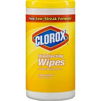 Clorox 01628 Disinfecting Wipes, Can, Liquid, Citrus, White, Lemon