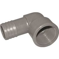 Boshart 3/4" PVC Combination Pipe Elbow, Insert x FPT, 90° Angle, Black (UPVCFE-07)