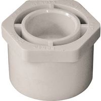 IPEX Reducing Bushing, 1-1/2" x 3/4", Spigot x Socket, White, SCH 40, 150 PSI