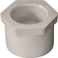 IPEX Reducing Bushing, 1-1/2" x 1", Spigot x Socket, White, Schedule 40, 150 PSI