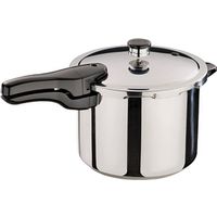 Presto 01362 Pressure Cooker, 6 Qt Capacity, 10-1/2 in Dia, Stainless Steel