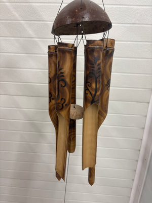 Burnt Bamboo Swirl Chime