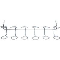 Crawford Steel Peg Hook Holder, Silver Zinc Finish (Model 18777)