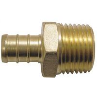 Apollo 1/2" PEX x MPT Brass Pipe Adapter, 200 PSI, 48 Count