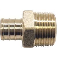 Apollo 3/4" PEX x MPT Brass Pipe Adapter, 200 PSI, 24 Count